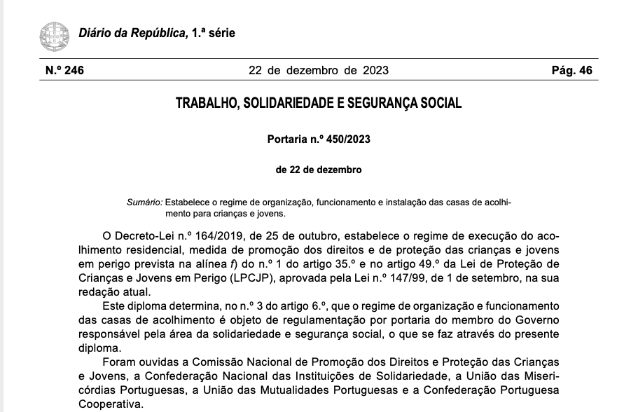 Portaria nº 450/2023